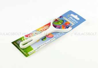 BIODORA Bioműanyag zöldséghámozó (Y alakú) rozsdamentes acél pengével - Fehér