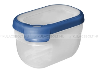CURVER GRAND CHEF ételtároló doboz, 15 x 10 cm, 0,75L, műanyag, áttetsző, hermetikusan záródó sötétkék tető